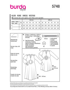 Patrón de vestido - Burda 5748 2