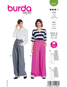 Patrón de pantalón - Burda 5751