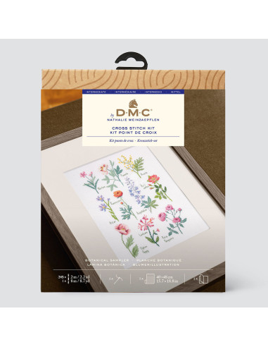 Kit de bordado de punto de cruz - Tabla botánica