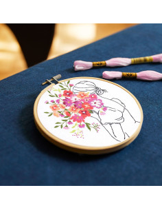 Kit de bordado - Ramo de flores