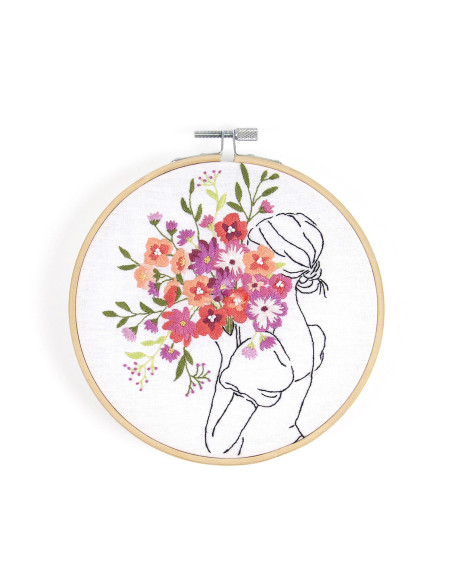 Kit de bordado - Ramo de flores