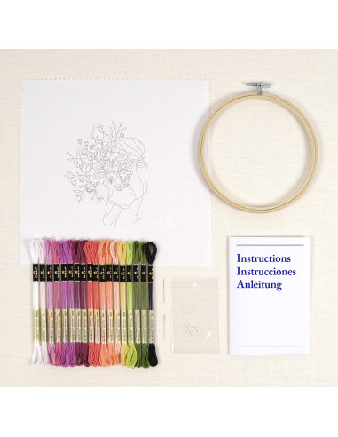 Kit de bordado - Ramo de flores