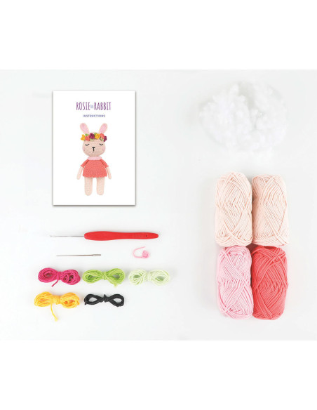 Kit amigurumi - Rosie el conejo