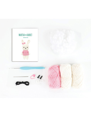 Kit amigurumi - Martha el conejo