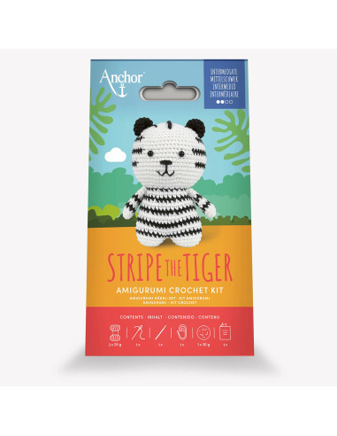 Kit amigurumi - Stripe el tigre blanco