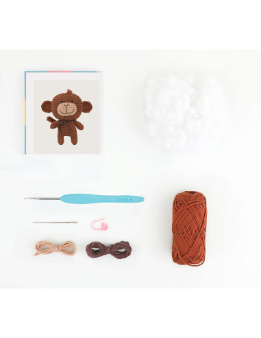 Kit amigurumi - Mimi el mono