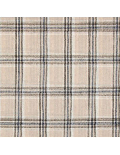 Tela de franela tartán escocés - Beige y gris 2