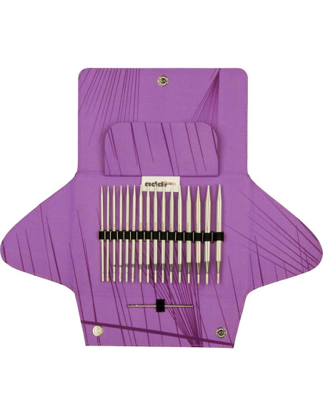 Addi Click Lace Long - Kit de agujas de tejer circulares