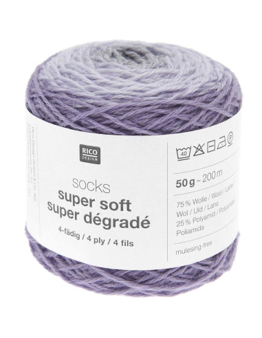Laine à chaussettes Socks Super Soft Dégradé Rico Design