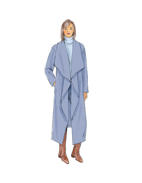 Patrón de chaqueta, abrigo y prenda envolvente - Butterick 6250