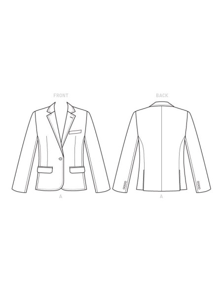 Patrón de chaqueta unisex - McCall's 7818