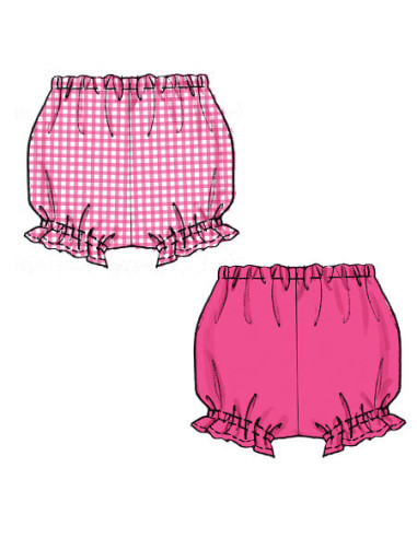 Patrón de blusa, vestidos, pelele y braga - McCall's 6944