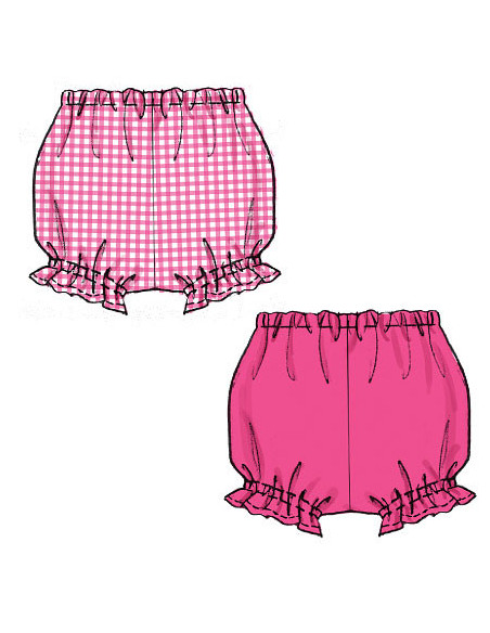 Patrón de blusa, vestidos, pelele y braga - McCall's 6944