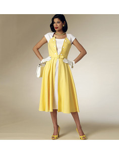 Patrón de vestido y cinturón - Butterick 6211