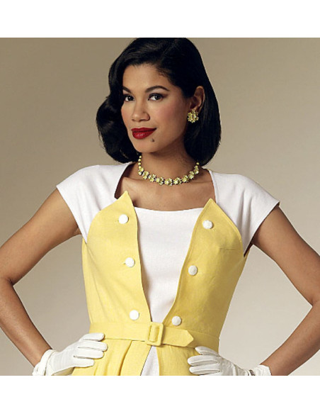 Patrón de vestido y cinturón - Butterick 6211
