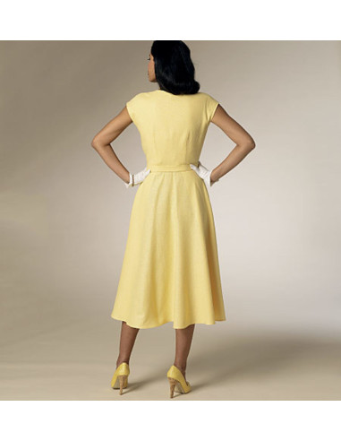 Patrón de vestido y cinturón - Butterick 6211