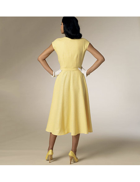 Patrón de vestido y cinturón - Butterick 6211