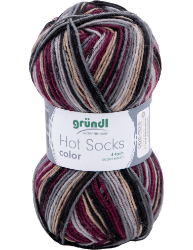 Laine à chaussettes Hot Socks color Gründl