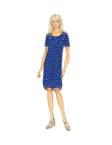 Patrón de blusa, vestido y falda - Butterick 6207