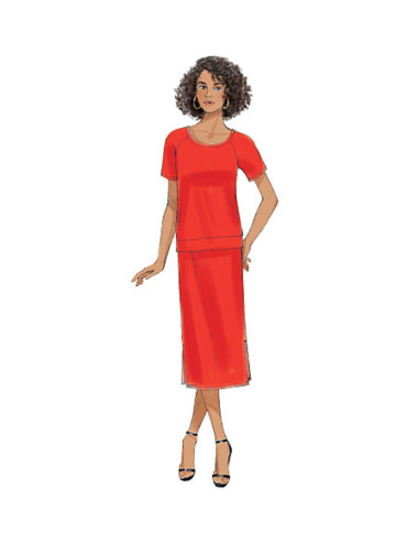 Patrón de blusa, vestido y falda - Butterick 6207