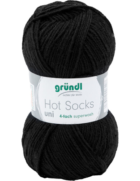 Laine à chaussettes Hot Socks uni 50 Gründl