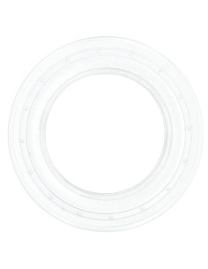 Lote de 8 ojales para cortinas Ø44 mm - Transparentes - Transparente