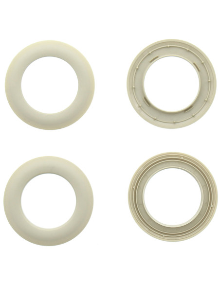 Lote de 8 ojales para cortinas Ø44 mm - Mate - Piedra