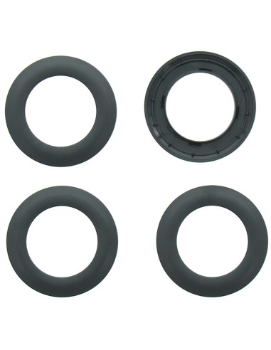 Lote de 8 ojales para cortinas Ø44 mm - Mate - Gris