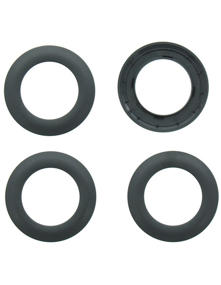 Lote de 8 ojales para cortinas Ø44 mm - Mate - Gris