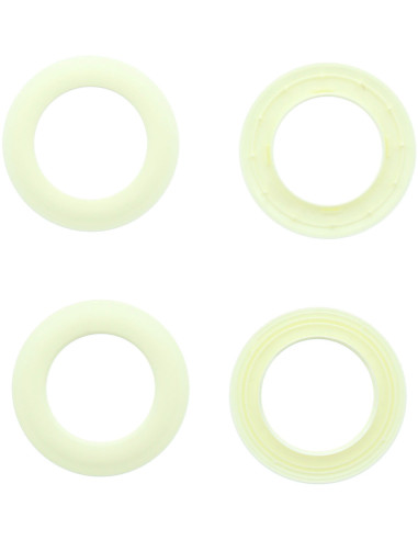 Lote de 8 ojales para cortinas Ø44 mm - Mate - Crema