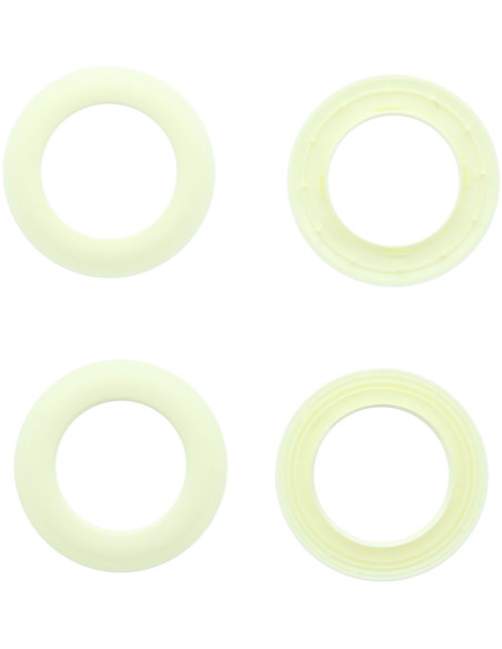 Lote de 8 ojales para cortinas Ø44 mm - Mate - Crema
