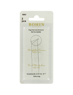 Agujas para coser y bordar con punta de bola mágica Bohin 2