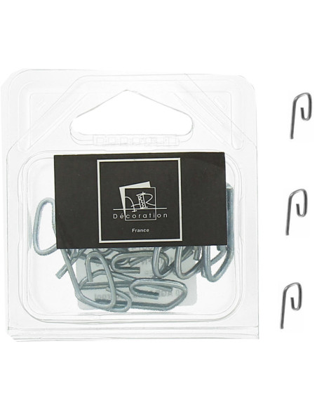 Caja de 20 grapas caracol de acero