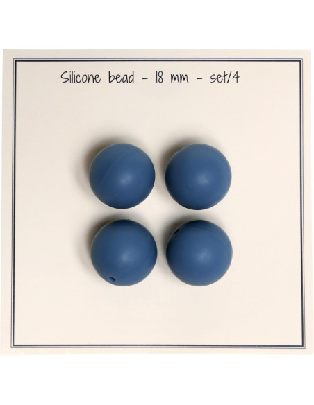 Cuentas de silicona de 18 mm para sonajeros, sujetadores de chupetes para bebé.