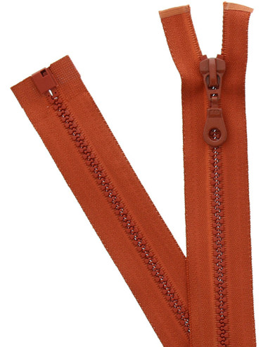 Cremallera separable sintética - Marrón caramelo
