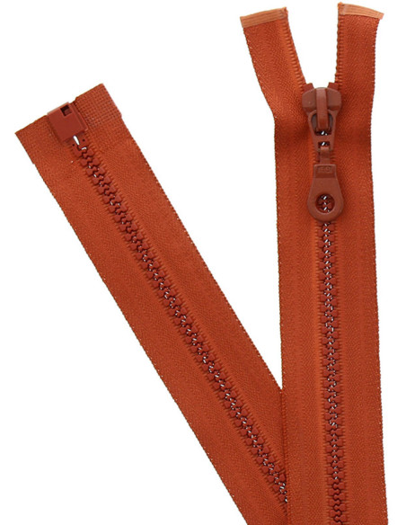 Cremallera separable sintética - Marrón caramelo