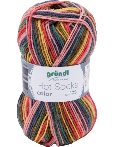 Laine à chaussettes Hot Socks color Gründl