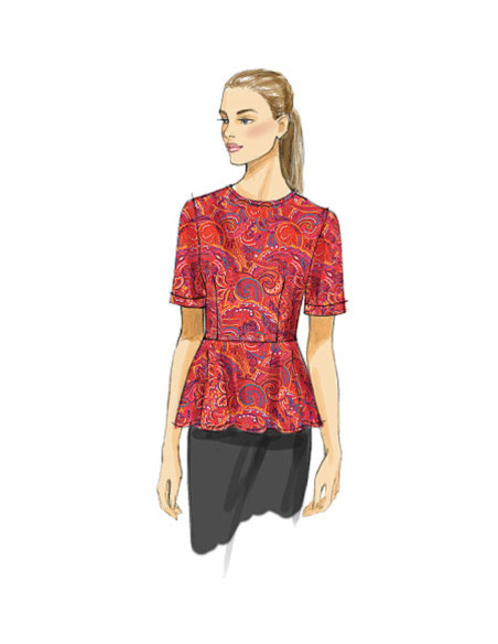 Patrón de blusa - Vogue 8815