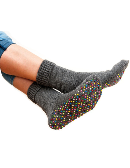 Frasco de látex antideslizante para calcetines - Gris