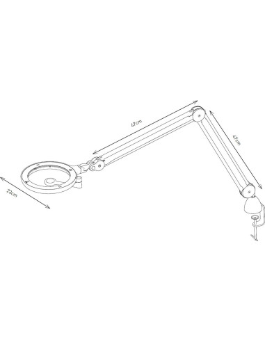 Lámpara lupa Daylight IQ con LED