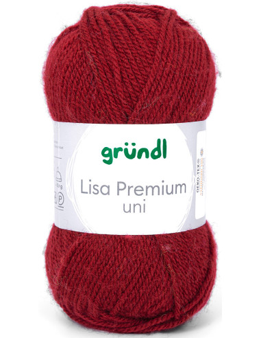 Fil à tricoter Lisa Premium uni Gründl