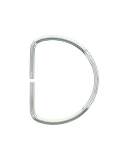 Anillo en D de 40 mm - Plata