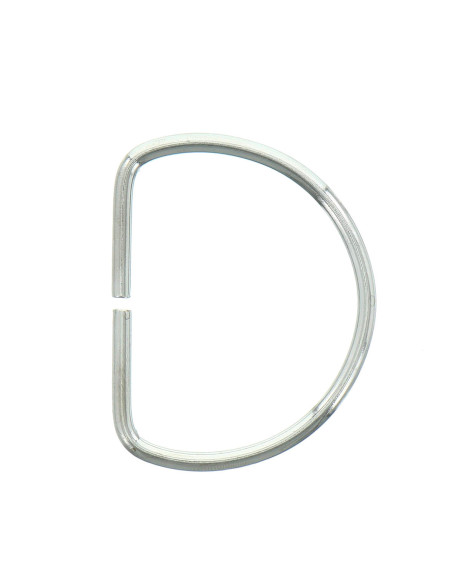Anillo en D de 40 mm - Plata