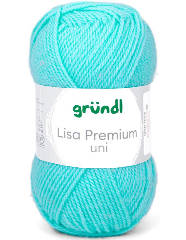 Fil à tricoter Lisa Premium uni Gründl