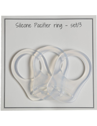 Anillos de clip de silicona para sujetar chupetes