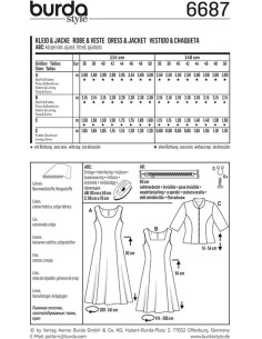 Patrón de vestido y chaqueta - Burda 6687 2