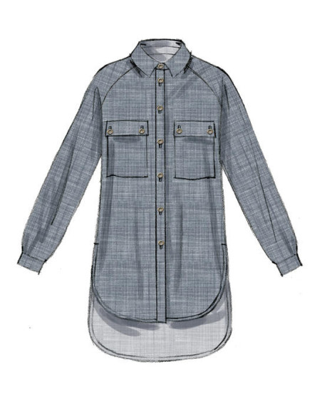 Patrón de camisas, túnicas y cinturón - McCall's 7472