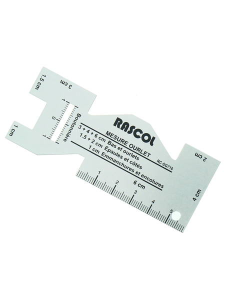 Medida de dobladillo en aluminio Rascol