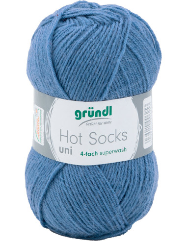 Laine à chaussettes Hot Socks uni 50 Gründl