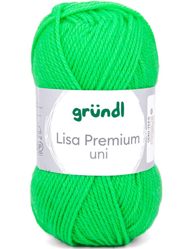 Fil à tricoter Lisa Premium uni Gründl
